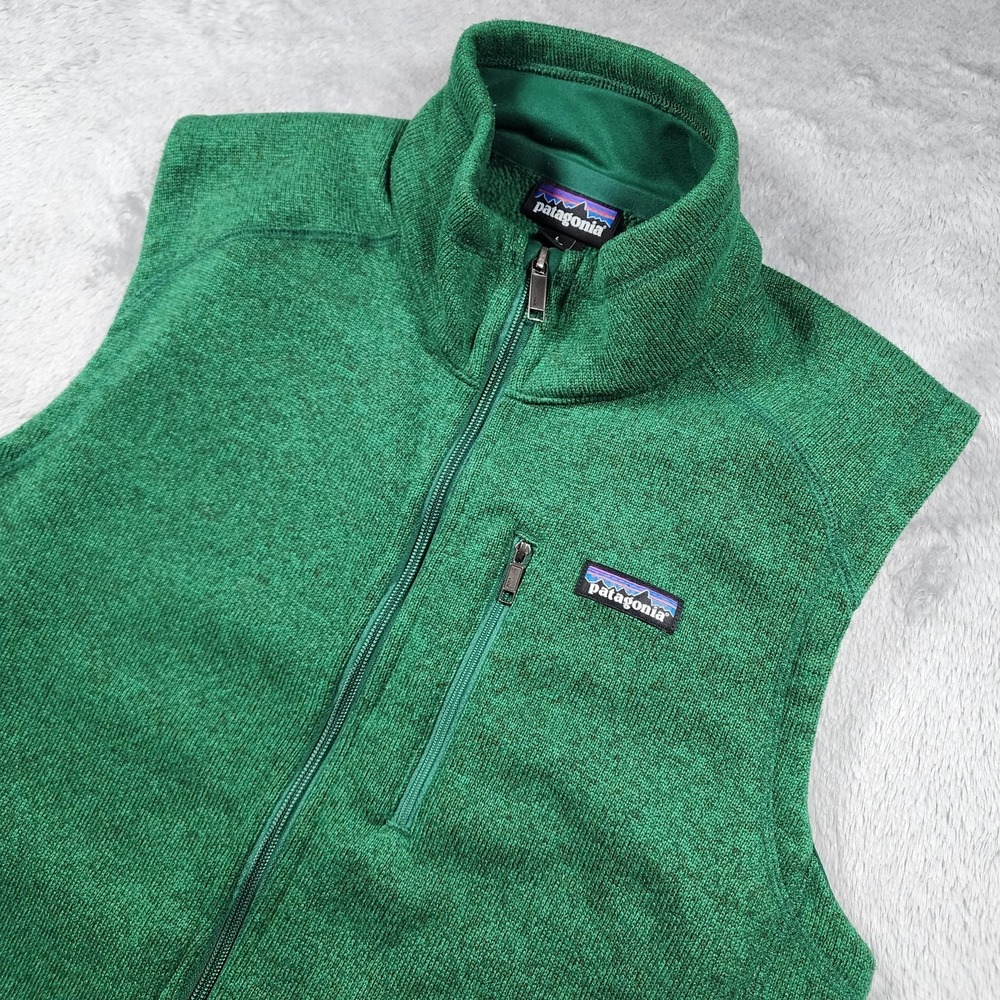 Patagonia Vest Mens Large Green Better Sweater Fleece Full Zip Hiking Outdoor - Picture 5 of 12